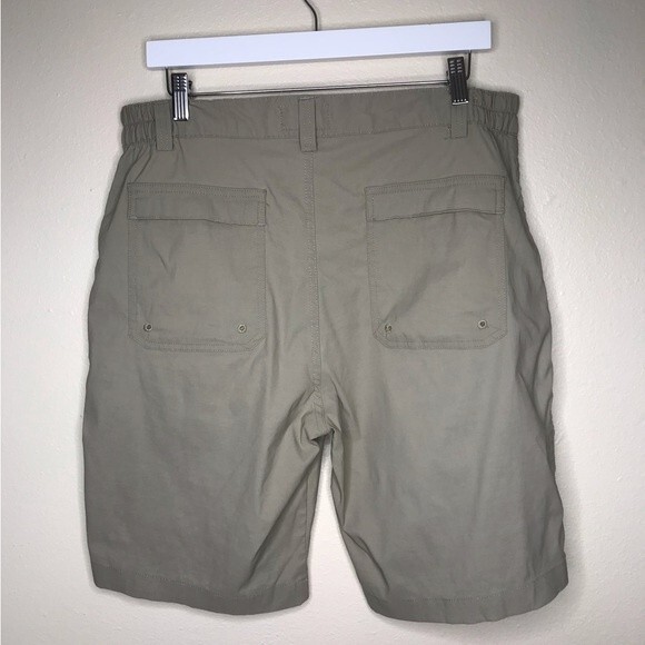 Rustic Ridge Fishing Hiking Outdoor Cargo Pocket Flat Front Tan Shorts Men Large - Picture 6 of 12